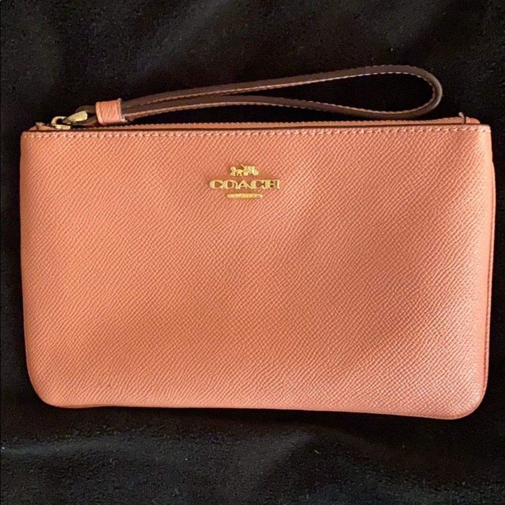 Pink Coach Wristlet